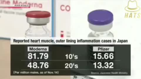 Japan's Health Ministry warns of vaccine adverse effects.