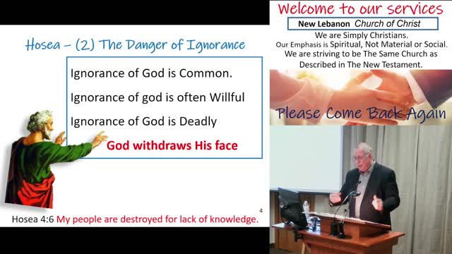 Hosea (2) The Danger Of Ignorance