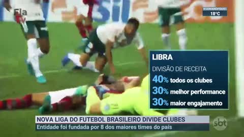 Nova liga do futebol brasileiro divide clubes | SBT Brasil (06/05/22)