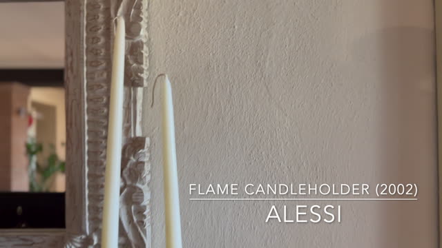 Flame Candleholder (2002) by Alessandro Mendini for Alessi