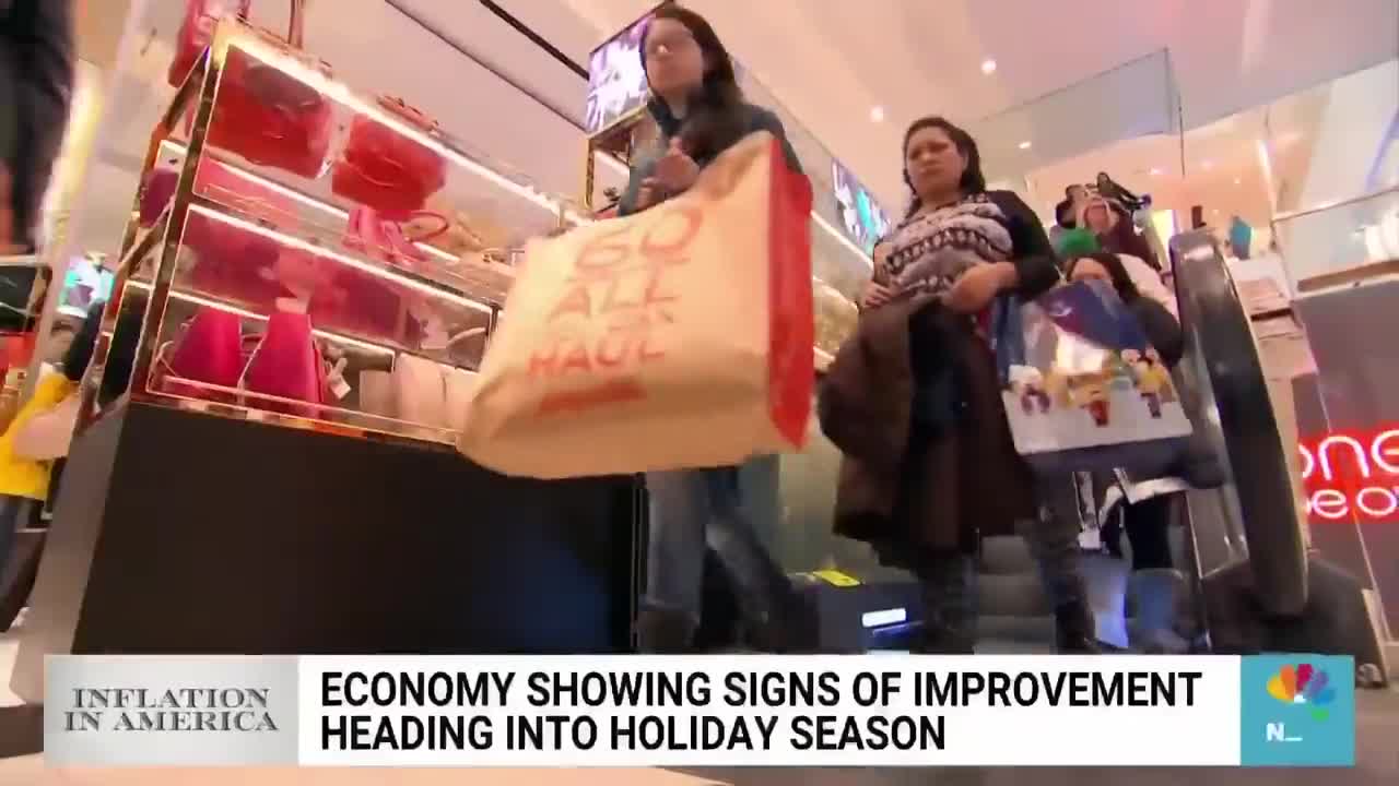 ECONOMY SHOWING SIGNS OF IMPROVEMENT HEADING INTO HOLIDAY SEASON