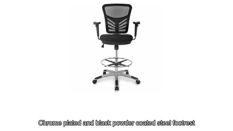 Poly Brighton Drafting Chair Black