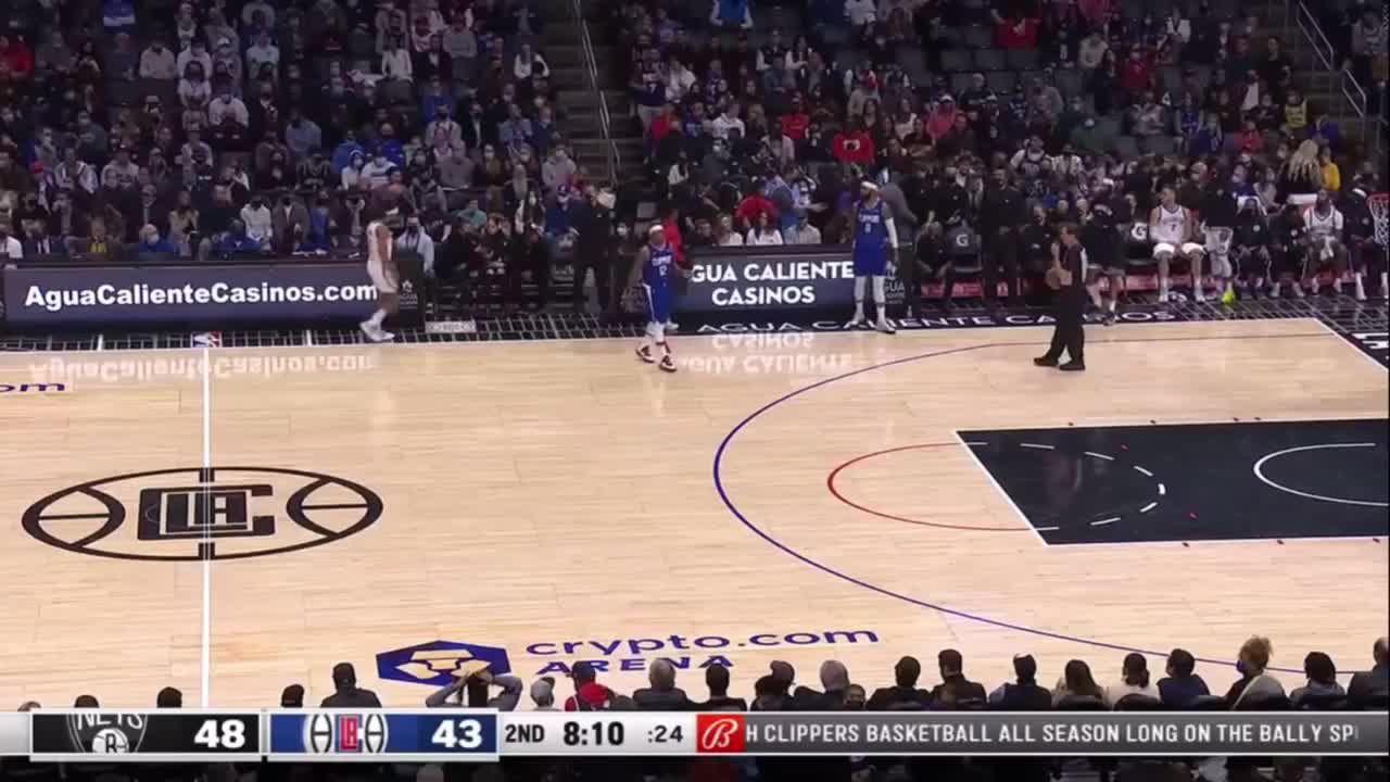 [Highlights] Clippers announcers don’t know the name of a player who scored for the Nets
