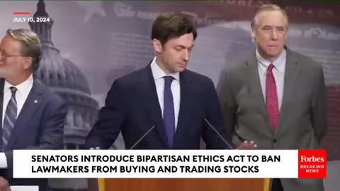 BREAKING- Senators Introduce Bipartisan ETHICS Act To Ban Lawmakers From Buying And Trading Stock