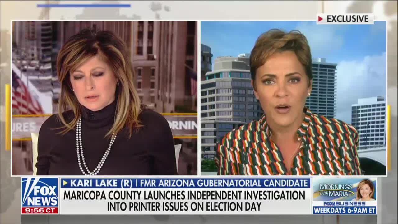 Kari Lake Tells Maria Bartiromo How Democrats Sabotaged Election