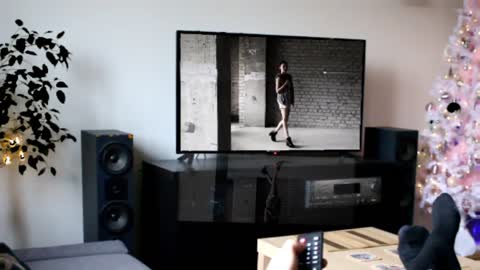 Man watching the Tv