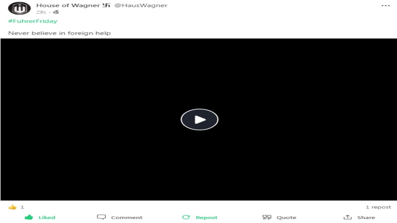 gab - #FuhrerFriday, never believe in foreign help