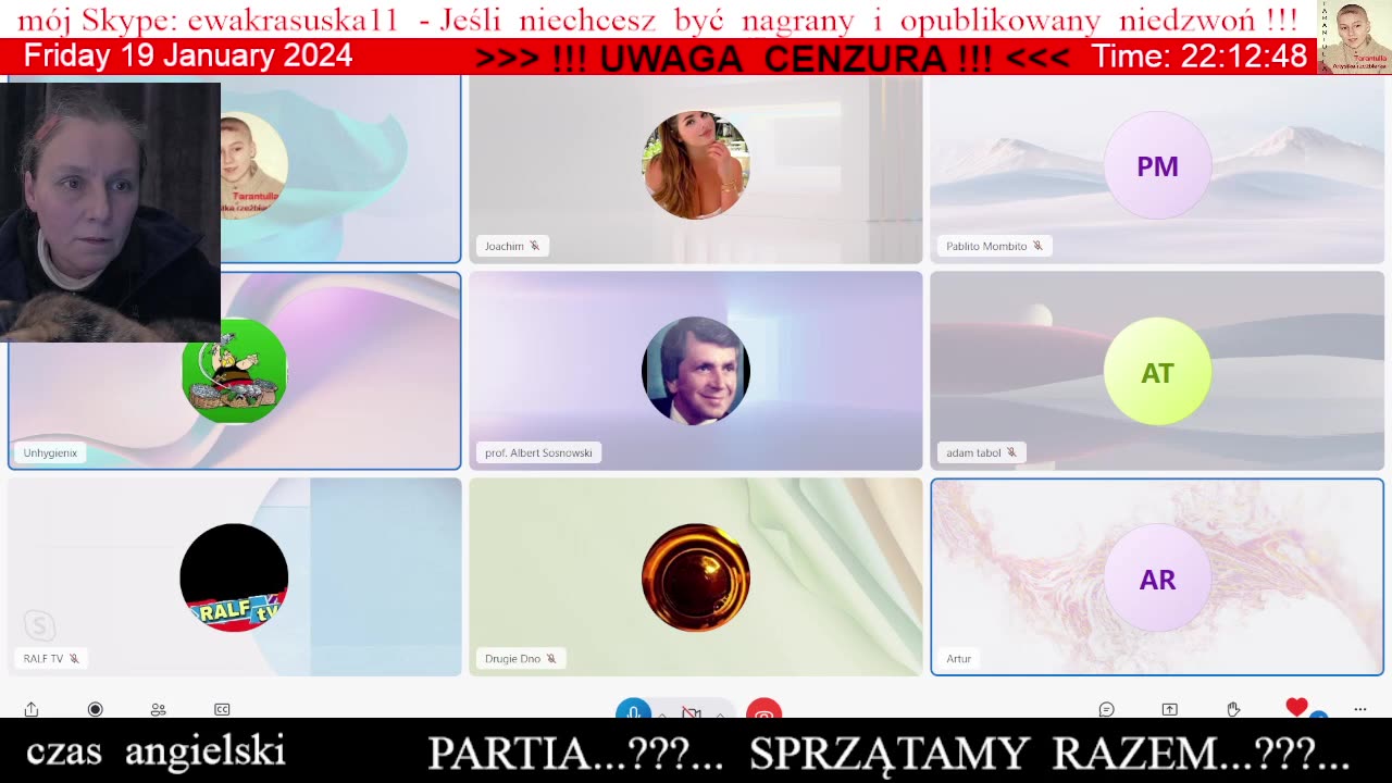 Ewka u Artura na kanale "PASIEKA PRAWDY live" - Adam grozi mi psychiatrykiem 👮♀️ - 19.01.2024 rok