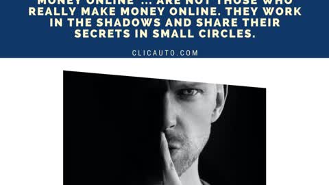 PEOPLE WHO GIVE "METHODS TO EARN MONEY ONLINE"... ARE NOT THOSE WHO REALLY MAKE MONEY ONLINE.