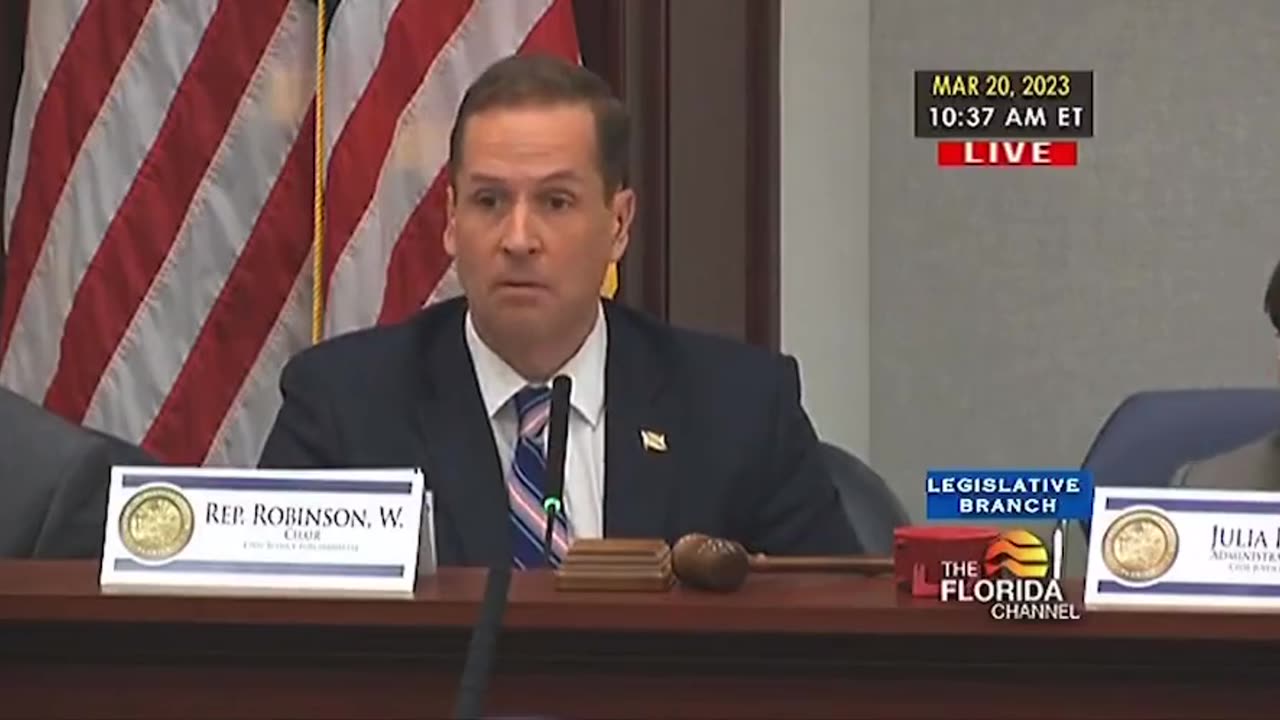 Florida Rep. Will Robinson Jr. got tricked into reading fake names during a committee meeting this week