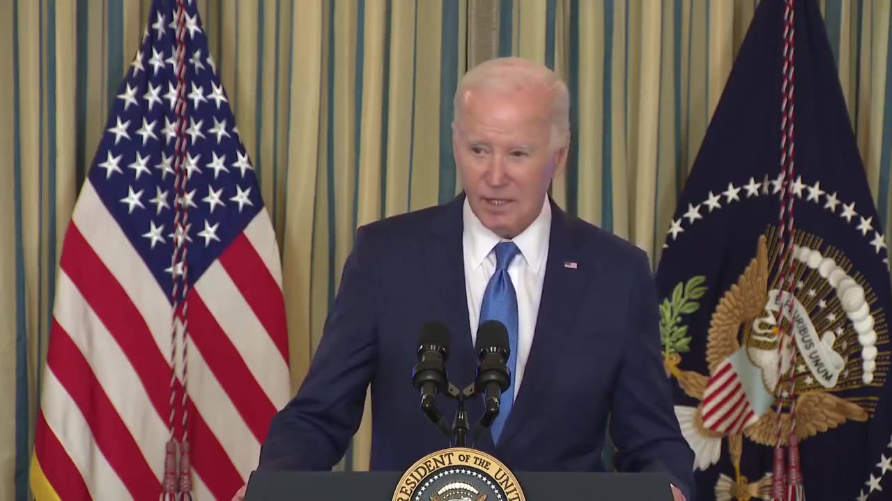 Joe Biden: "We're gonna ban assault weapons and high-capacity magazines next time around."