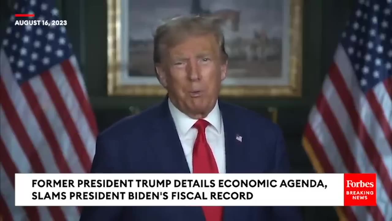 BREAKING NEWS: Trump Angrily Laces Into 'Bidenomics' And Attacks Media In New Video