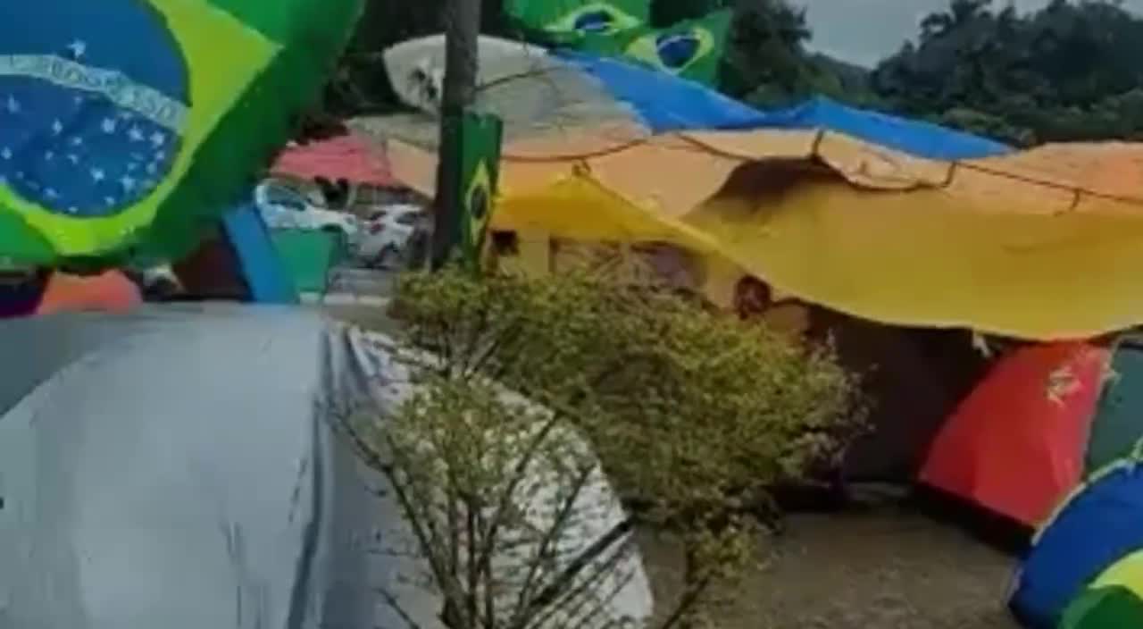 Brazil - People protesting the Presidential election result