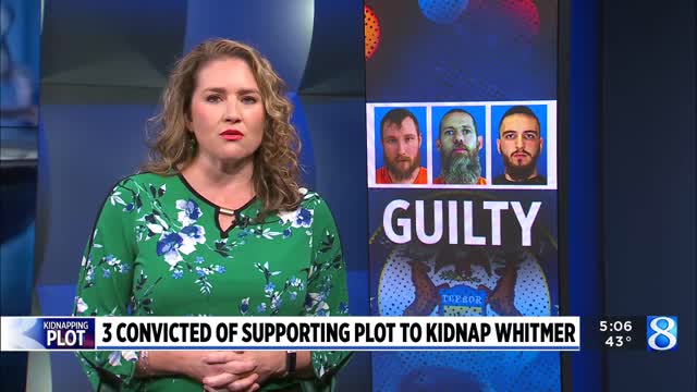 3 men convicted of supporting plot to kidnap Gov. Whitmer