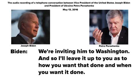 Audio recording of Biden as VP and President of Ukraine - Part 1.