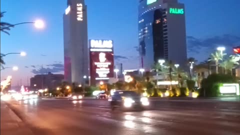 Low Full Moon Over Las Vegas !