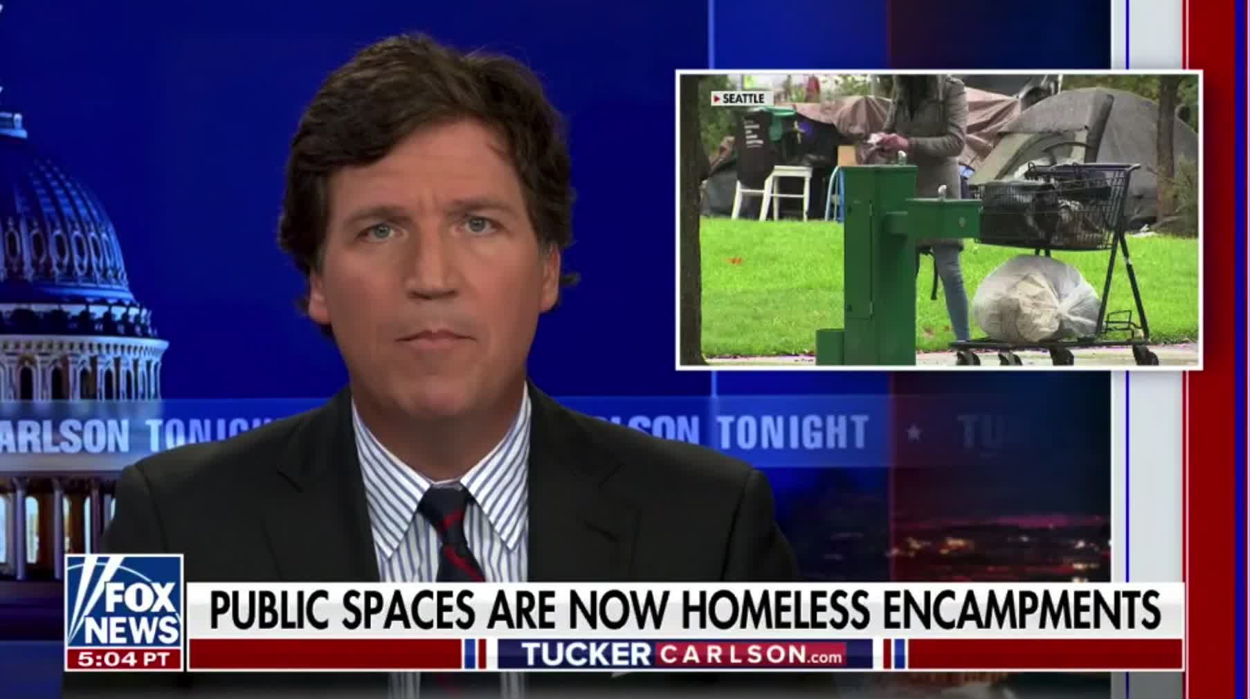 Tucker Carlson on Seattle's so-called "homelessness prevention" efforts