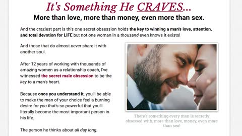 The Obsession Method -- HUGE New Men's Dating Offer