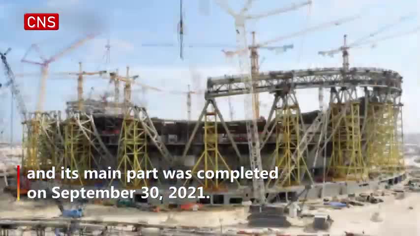 Time-lapse video shows construction of Lusail Stadium in Qatar