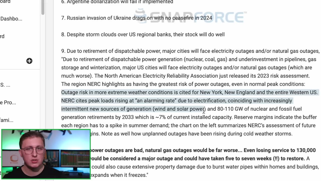 Another Firm Warns to Prepare for Blackouts Across Major Population Centers