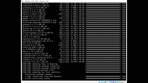 Arch Linux installation with minimal Gnome P1