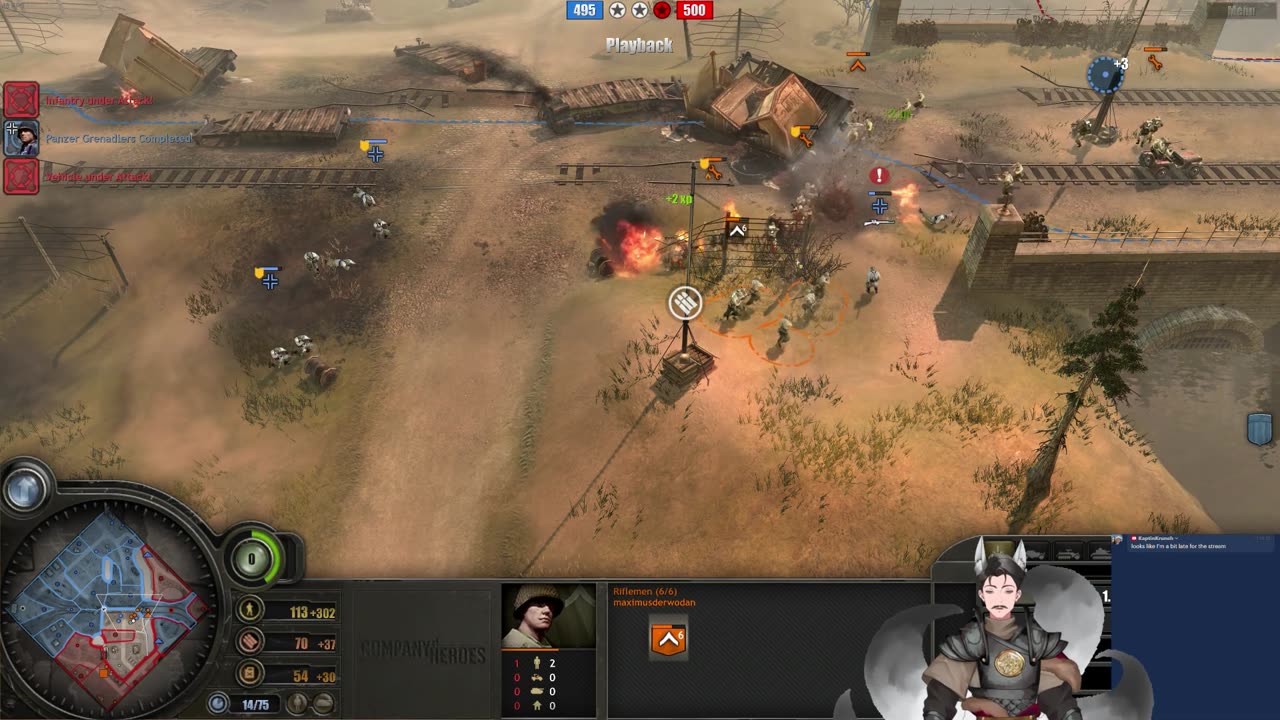 Live Casting Replays || Company of Heroes 1