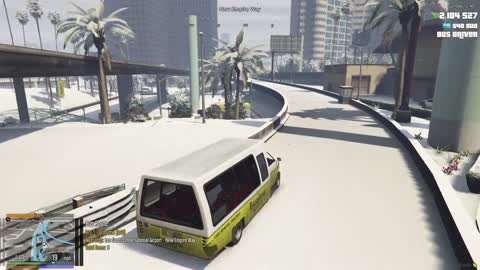 GTA V FiveM Driving the shuttle bus badly