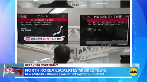 North Korean missile launches trigger evacuation warnings in Japan l GMA