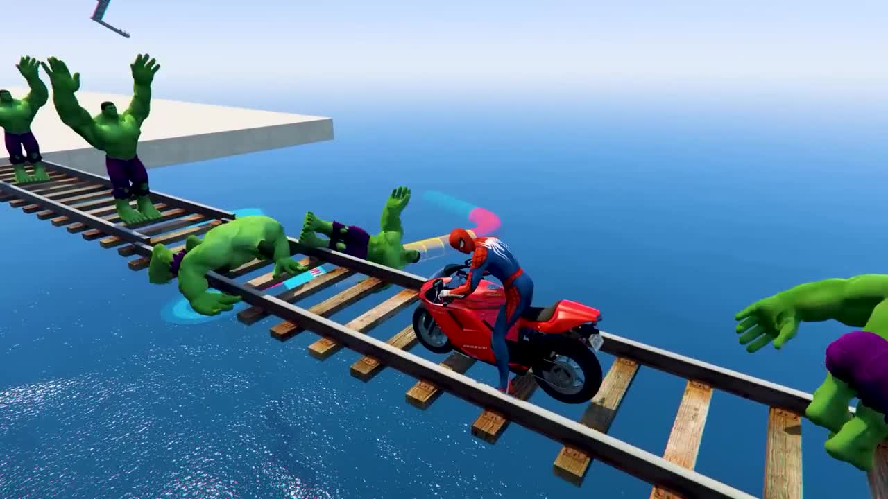 GTA V Epic New Stunt Race For Car Racing Challenge by Quad Bike, Cars and Motorcycle, Spider Shark5