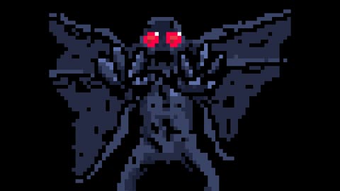 Mothman Pixel Art animated