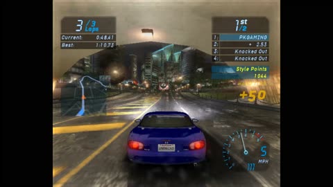 Need for Speed Underground (Nintendo Gamecube): Knockout Race Short Clip