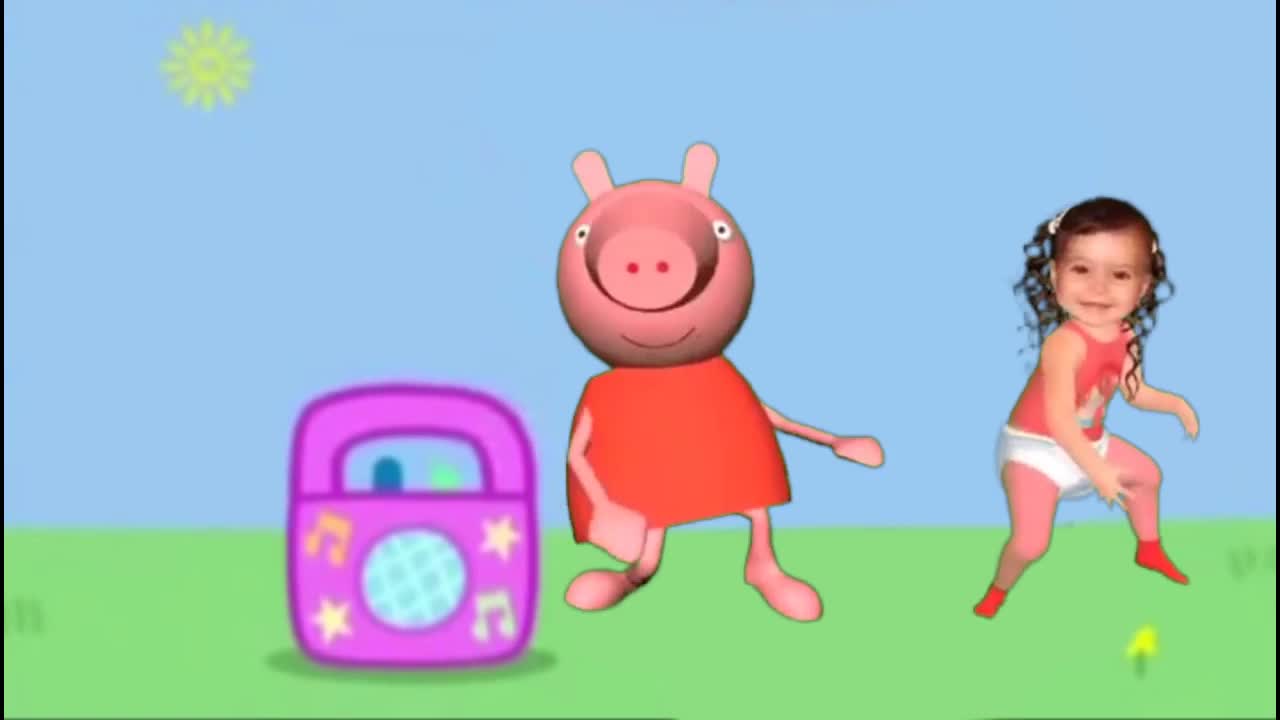 Peppa Pig Dances To Wii Sports