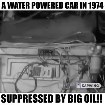 We have been lied to and defrauded. A water car in 1974: - Goes 110 km/h - Goes more than 1600 km with only one tank - Does not emit any pollution We could drive water cars, but the forces that manipulate humanity will never allow it.
