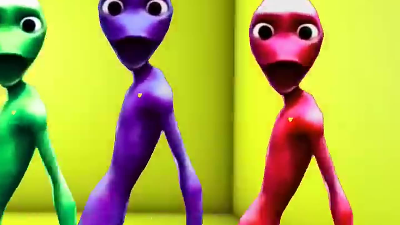 Color Alien Dance - Funny Video