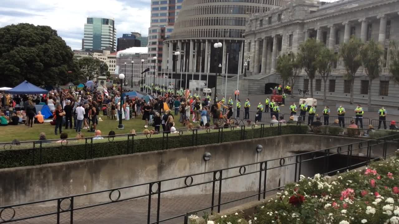 Holding firm in Wellington, NZ in the face of police brutality