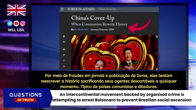 An intercontinental scheme is being prepared to ARREST BOLSONARO.