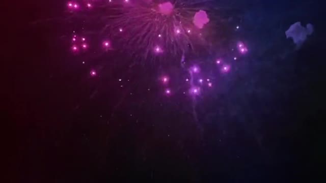 The brilliant fireworks