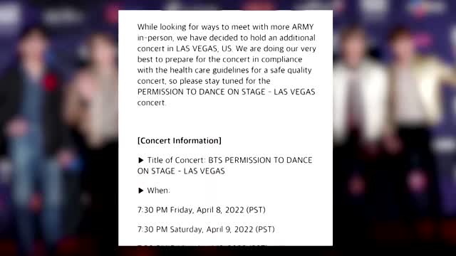 K-pop stars BTS announce U.S. in-person concerts