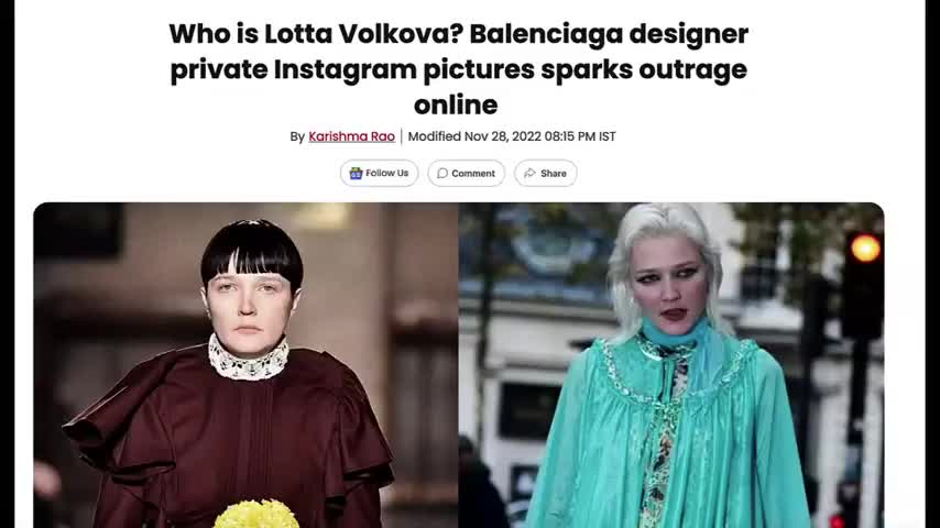 BANNED ON YOUTUBE - BALENCIAGA EXPOSED! - LOTTA VOLKOVA