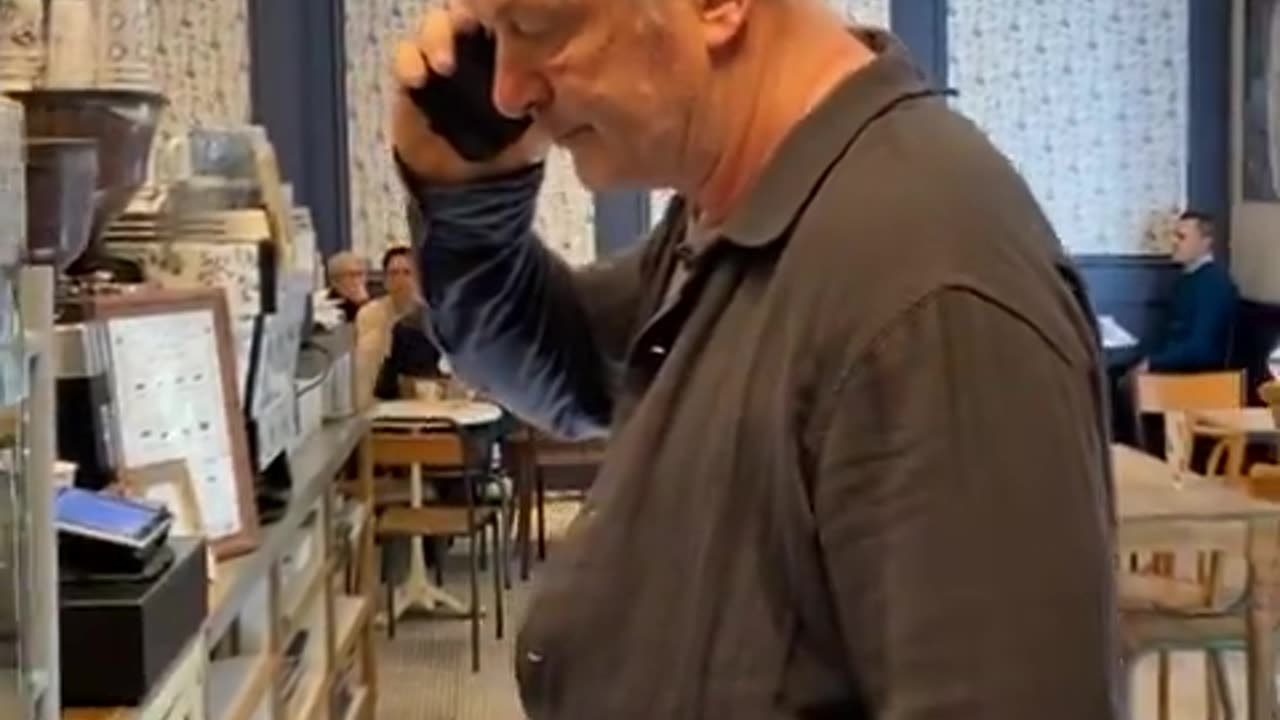 Alec Baldwin gets into a confrontation at a coffee shop.