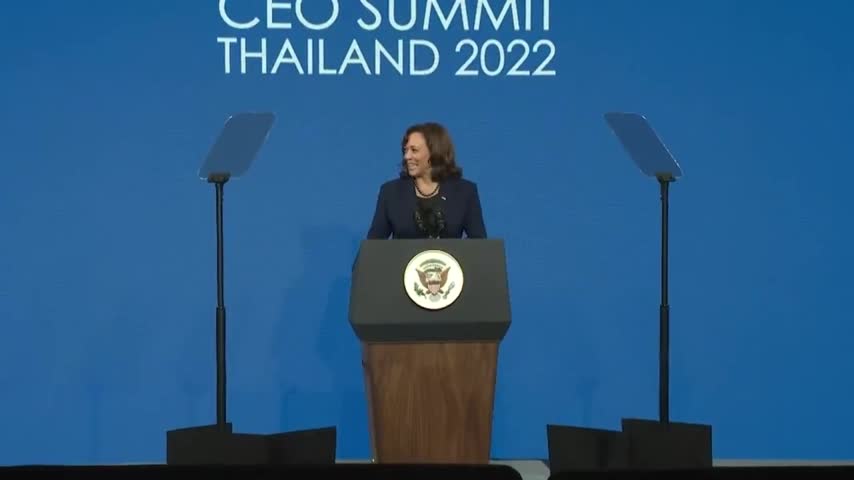 Kamala Gets Interrupted As Soon As Her Speech Begins