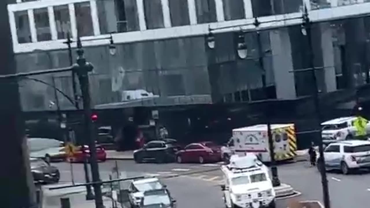 In Chicago, Illinois, the Trump Tower building was cordoned off by police