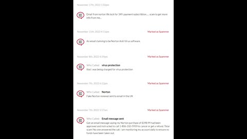 Three Outgoing Calls To Alleged Norton: (806) 310-5959, 11/25/22