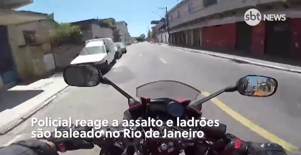 Pm reage a assalto e atira contra ladrões no Rio de Janeiro