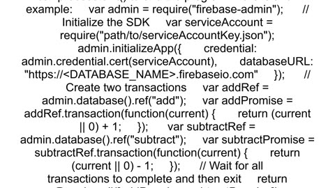 How to properly exit firebaseadmin nodejs script when all transaction is completed