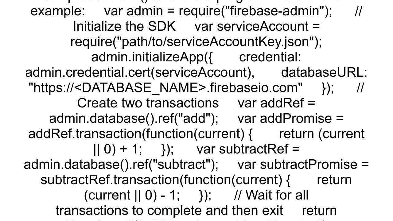 How to properly exit firebaseadmin nodejs script when all transaction is completed