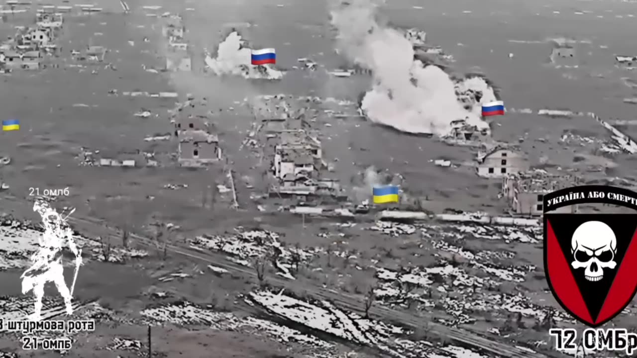 The defeat of the positions of the invaders, with the support of the 72nd brigade
