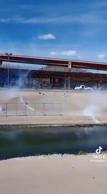 El Paso, TX Border Patrol agents forced to deploy gas after illegals begin throwing objects