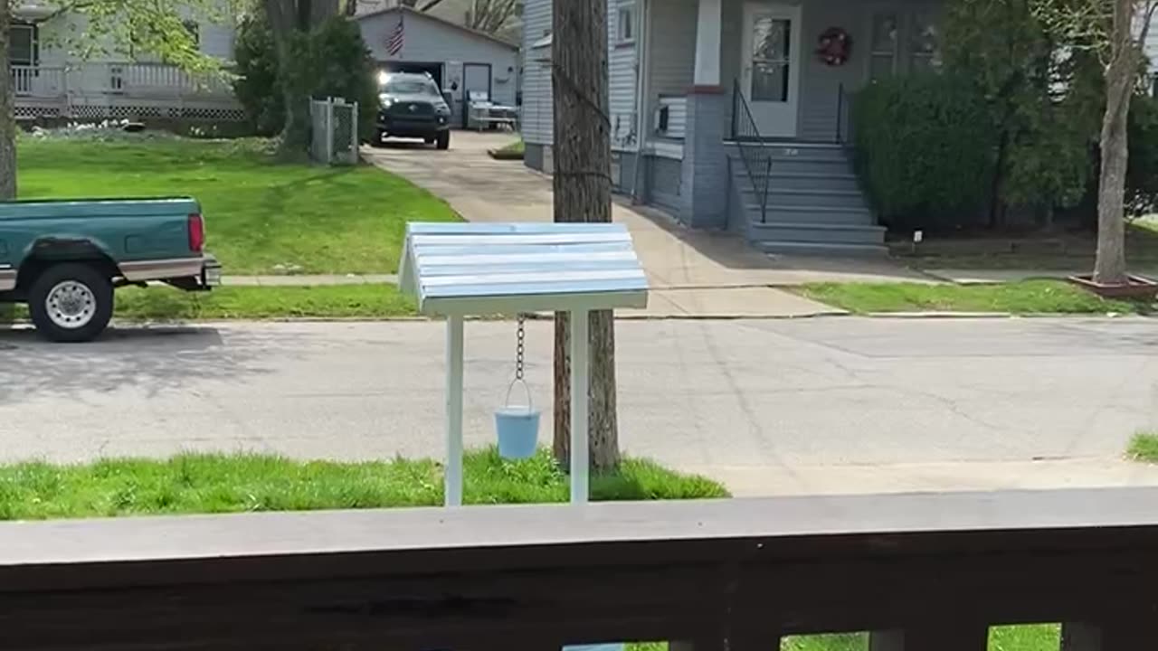 Wishing well in the front yard.