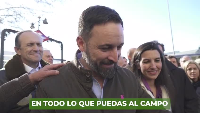 VOX apoya con su presencia la manifestación de los agricultores en Madrid